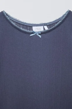 6 -14 ANOS/ PIJAMA LISO POINTELLE-ZARA Best Sale