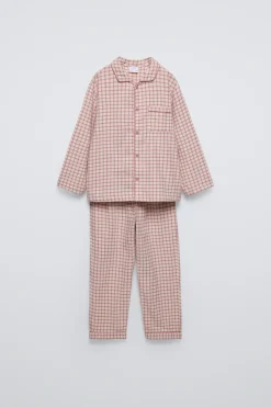 6 A 14 ANOS/PIJAMA AOS QUADRADOS-ZARA Cheap