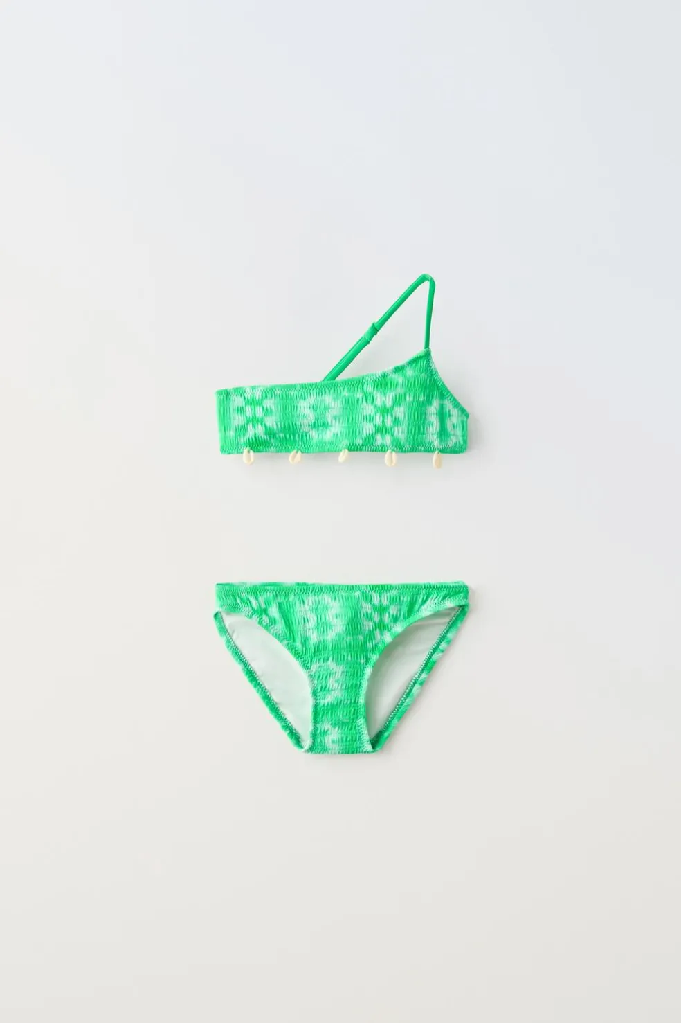 6-14 ANOS/ BIQUÍNI ASSIMÉTRICO TEXTURA CONCHAS-ZARA Store