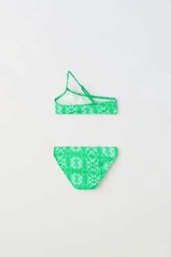 6-14 ANOS/ BIQUÍNI ASSIMÉTRICO TEXTURA CONCHAS-ZARA Store
