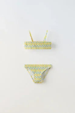 6-14 ANOS/ BIQUÍNI COM ESTAMPADO ELÁSTICOS-ZARA Cheap