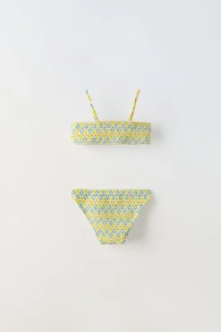 6-14 ANOS/ BIQUÍNI COM ESTAMPADO ELÁSTICOS-ZARA Cheap