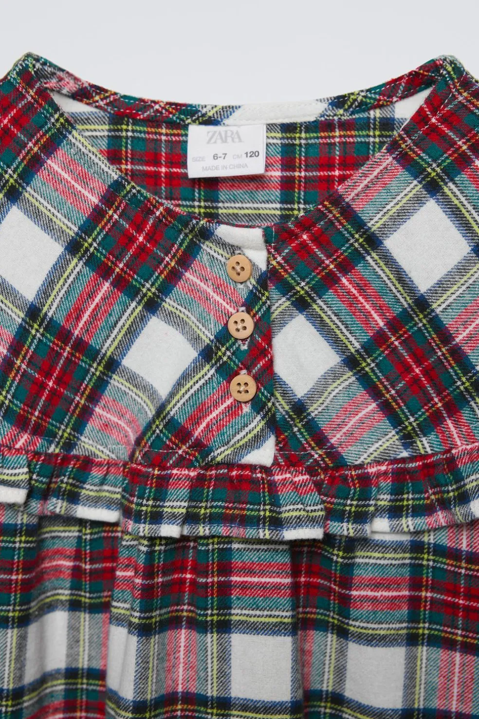 6-14 ANOS/ CAMISÃO DE FLANELA AOS QUADRADOS-ZARA Sale