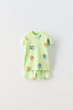 2-6 ANOS/ CONJUNTO COM NERVURAS BLUEY © LUDO STUDIO-ZARA Online