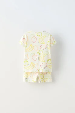 1-6 ANOS/ CONJUNTO COM NERVURAS E FRUTOS-ZARA Clearance