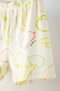 1-6 ANOS/ CONJUNTO COM NERVURAS E FRUTOS-ZARA Clearance