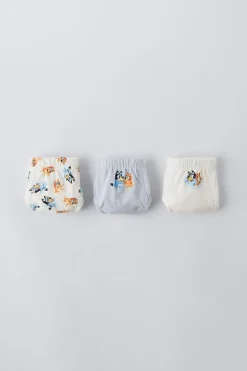 2-6 ANOS/ CONJUNTO DE TRÊS CUECAS BLUEY © LUDO STUDIO-ZARA Shop