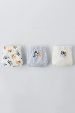 2-6 ANOS/ CONJUNTO DE TRÊS CUECAS BLUEY © LUDO STUDIO-ZARA Shop
