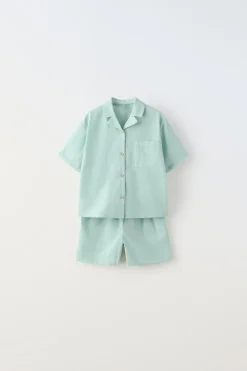 6-14 ANOS/ CONJUNTO LISO COM ETIQUETA-ZARA Online