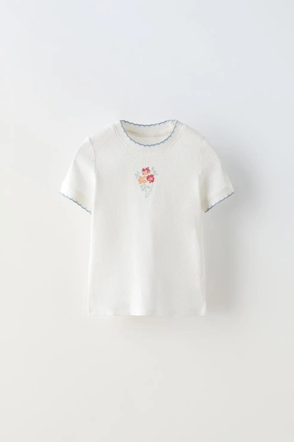 6-14 ANOS/ CONJUNTO ÀS RISCAS COM FLORES-ZARA Clearance