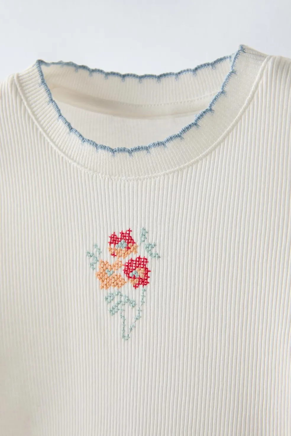 6-14 ANOS/ CONJUNTO ÀS RISCAS COM FLORES-ZARA Clearance