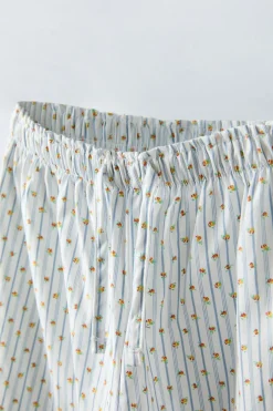 6-14 ANOS/ CONJUNTO ÀS RISCAS COM FLORES-ZARA Clearance