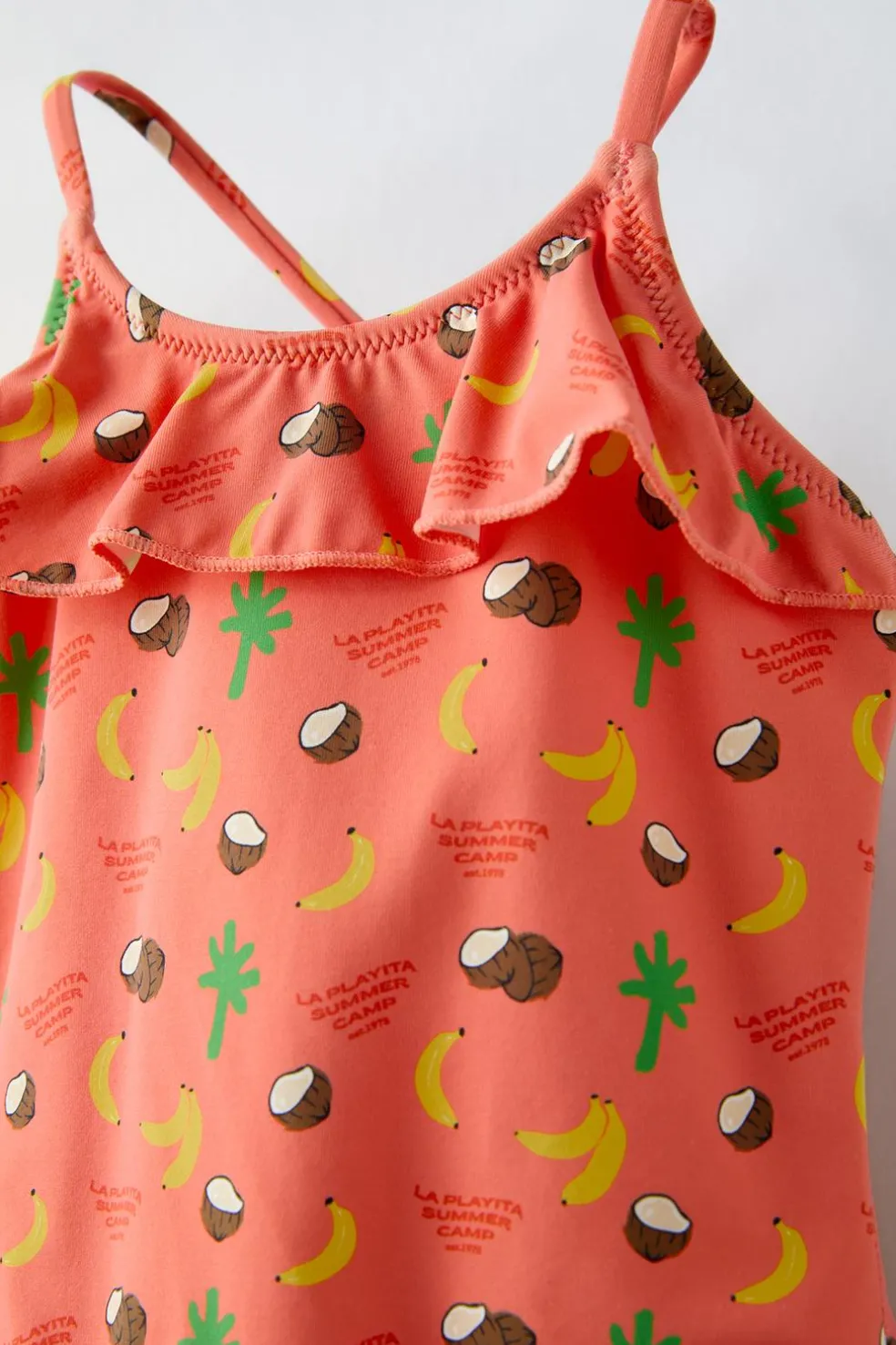 2-6 ANOS/ FATO DE BANHO COM FOLHO PLAYITA-ZARA Clearance
