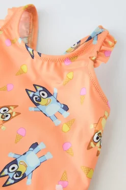 2-6 ANOS/ FATO DE BANHO COM FOLHOS BLUEY © STUDIO-ZARA Hot