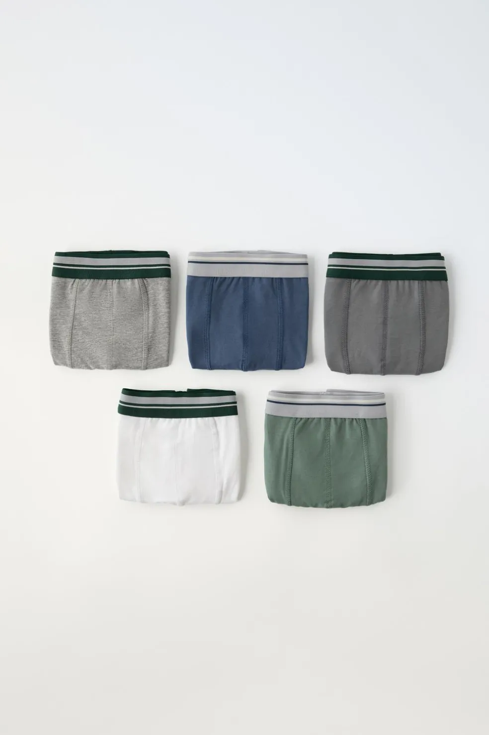 6-14 ANOS/ PACK CINCO BOXERS ÀS RISCAS-ZARA Hot