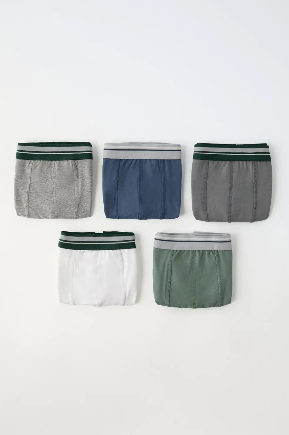 6-14 ANOS/ PACK CINCO BOXERS ÀS RISCAS-ZARA Hot