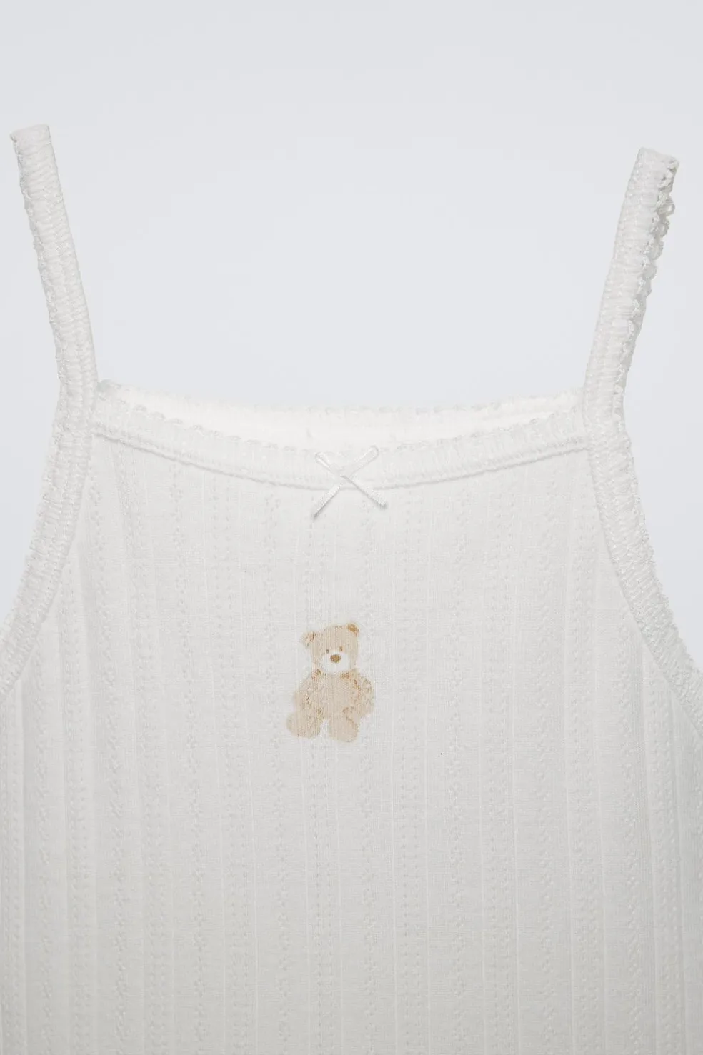 2-6 ANOS/ PACK DE DUAS CAMISOLAS COM PONTO DE RELEVADO COM URSINHOS-ZARA Shop