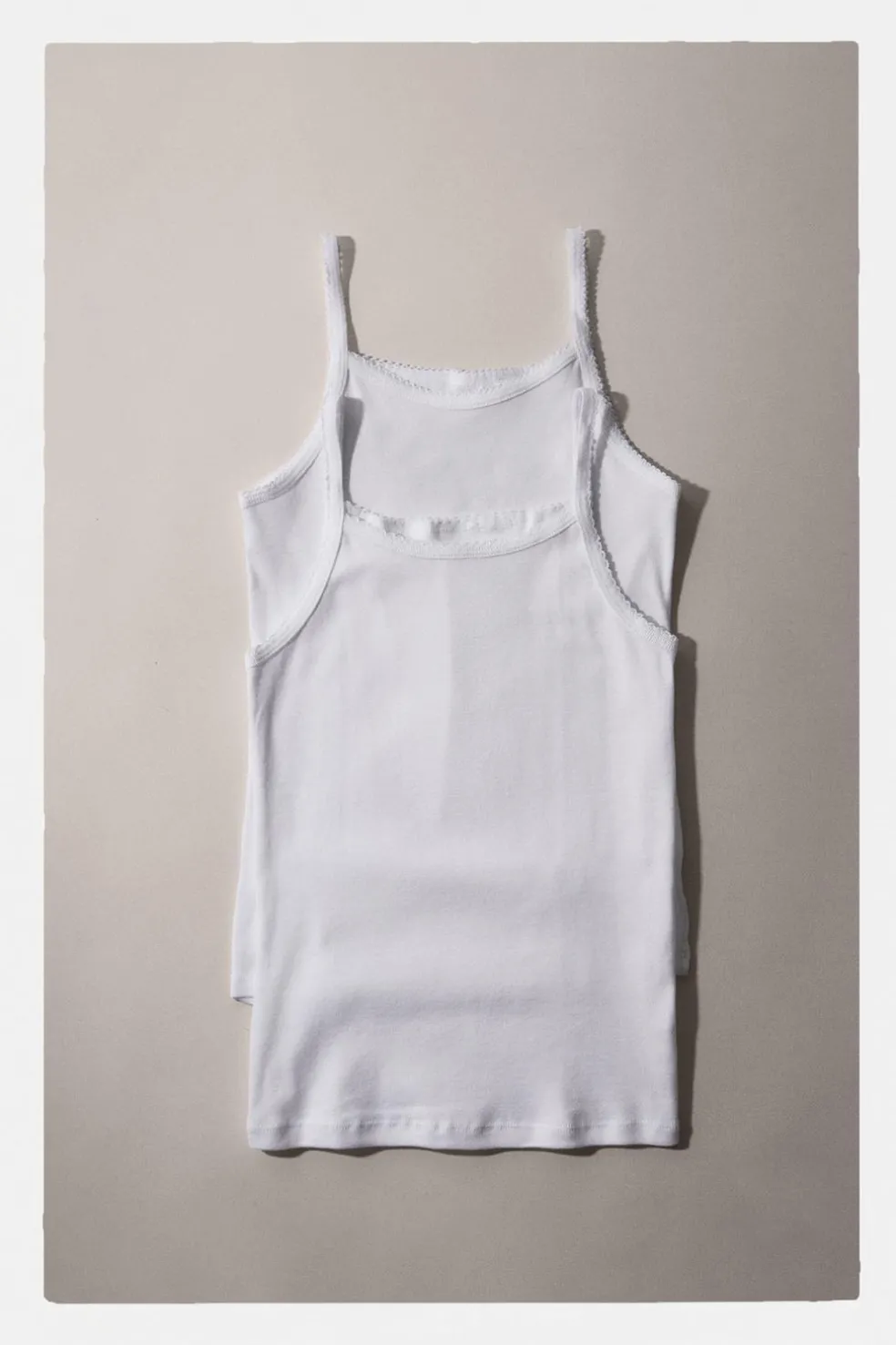 6-14 ANOS/ PACK DE DUAS T-SHIRTS COM ALÇAS-ZARA Fashion