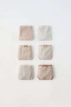 2-6 ANOS/ PACK DE SEIS CUECAS-ZARA Clearance