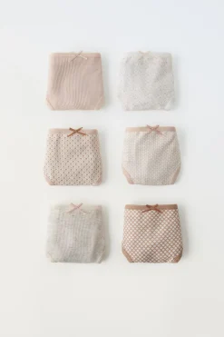 2-6 ANOS/ PACK DE SEIS CUECAS-ZARA Clearance
