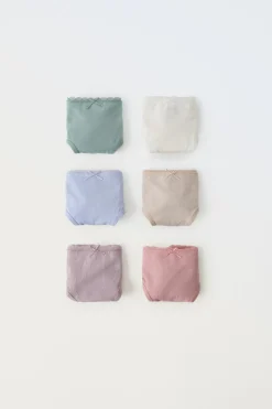 2-6 ANOS/ PACK DE SEIS CUECAS ESTRUTURA-ZARA Hot