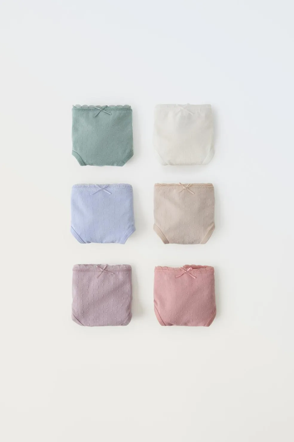 2-6 ANOS/ PACK DE SEIS CUECAS ESTRUTURA-ZARA Hot