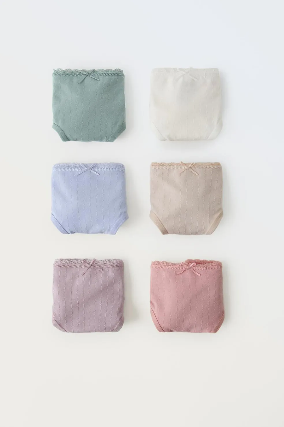 2-6 ANOS/ PACK DE SEIS CUECAS ESTRUTURA-ZARA Hot
