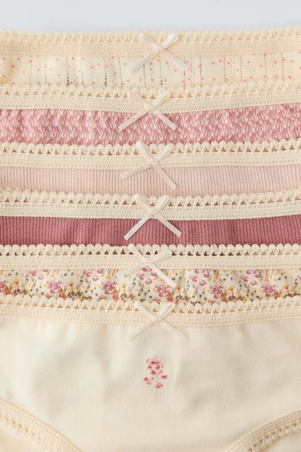 6-14 ANOS/ PACK DE SEIS CUECAS COM FLORZINHAS-ZARA Sale