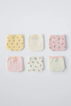 2-6 ANOS/ PACK DE SEIS CUECAS COM UNICÓRNIOS-ZARA Cheap