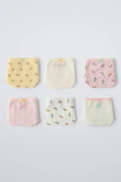 2-6 ANOS/ PACK DE SEIS CUECAS COM UNICÓRNIOS-ZARA Cheap