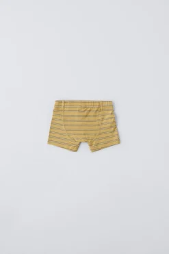 2-6 ANOS/ PACK DE TRÊS BOXERS ÀS RISCAS COM BOTÕES-ZARA Discount