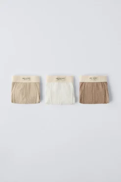 6-14 ANOS/ PACK DE TRÊS BOXERS RIB COM ETIQUETA-ZARA Best Sale