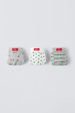 3-6 ANOS/ PACK DE TRÊS BOXERS ESTAMPADOS-ZARA Online