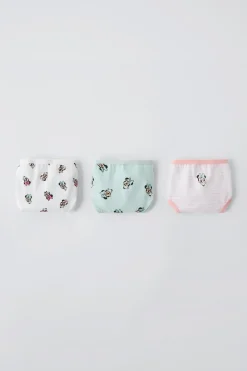 2-6 ANOS/ PACK DE TRÊS CUECAS MINNIE MOUSE © DISNEY-ZARA Fashion