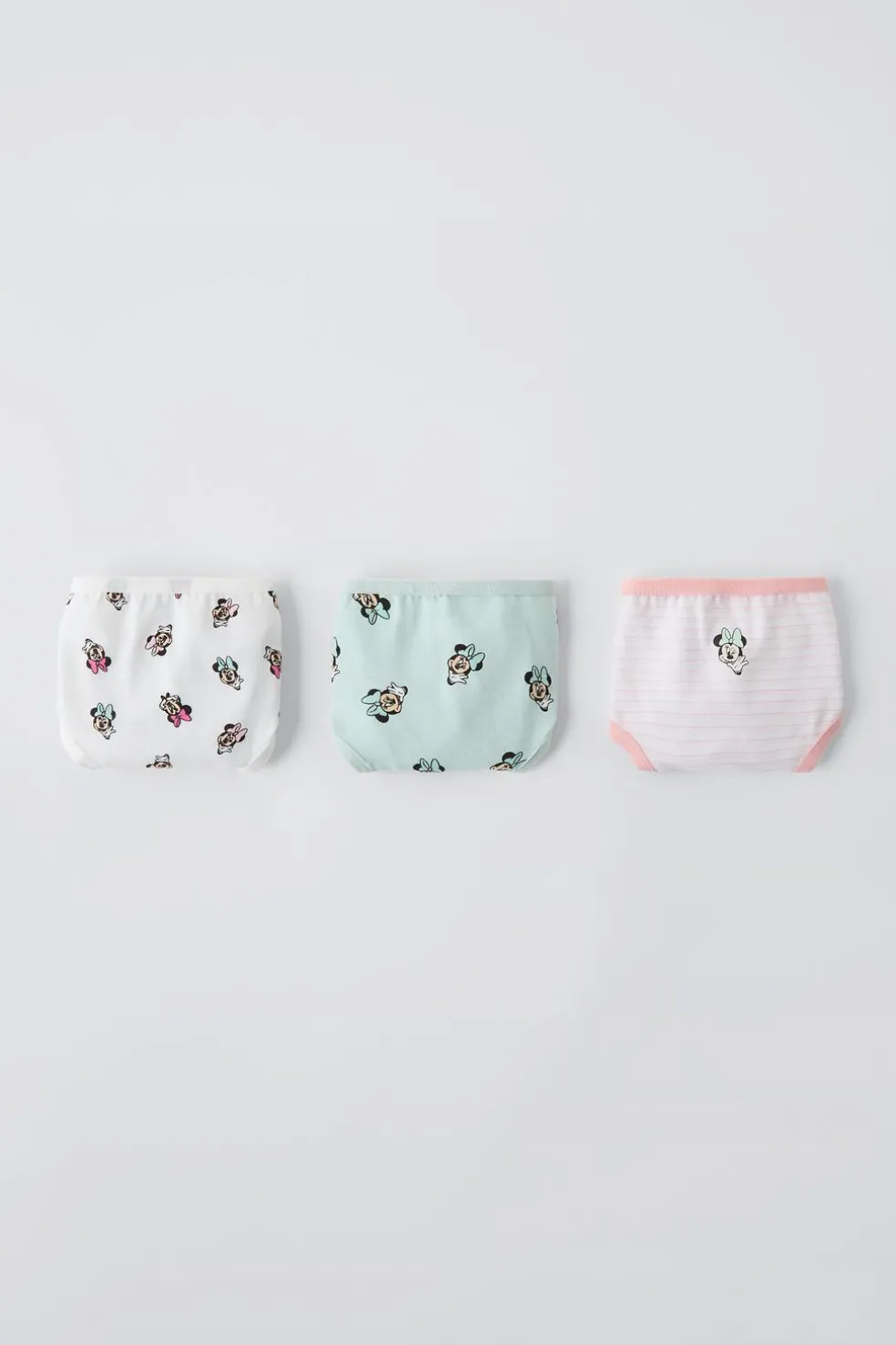 2-6 ANOS/ PACK DE TRÊS CUECAS MINNIE MOUSE © DISNEY-ZARA Fashion