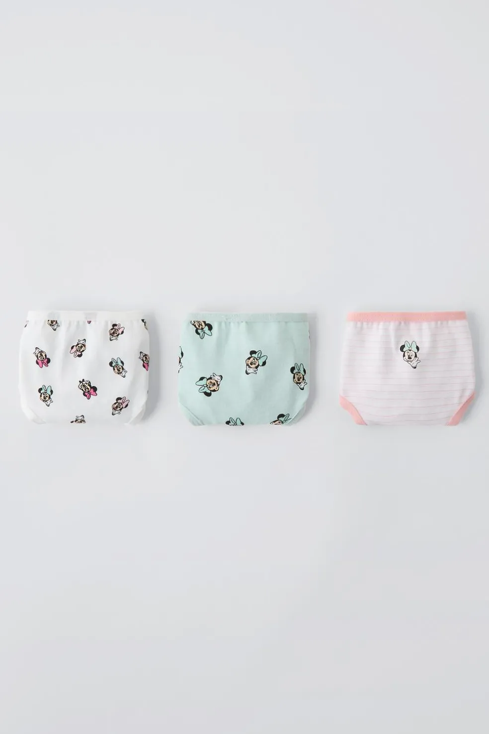2-6 ANOS/ PACK DE TRÊS CUECAS MINNIE MOUSE © DISNEY-ZARA Fashion