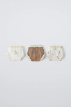 2-6 ANOS/ PACK DE TRÊS CUECAS POINTELLE COM URSINHOS-ZARA Sale