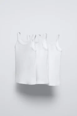 2-6 ANOS/ PACK DE TRÊS T-SHIRTS DE ALÇAS-ZARA Sale