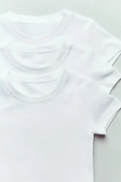 2-6 ANOS/ PACK DE TRÊS T-SHIRTS DE MANGA CURTA-ZARA Clearance