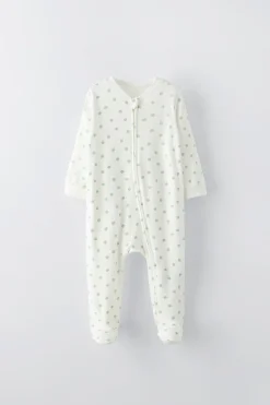 0-1 ANOS/ PACK DOIS PIJAMAS INTEIROS MAÇÃS-ZARA New