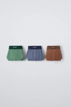 6-14 ANOS/ PACK TRÊS BOXERS RIB ETIQUETA-ZARA Flash Sale