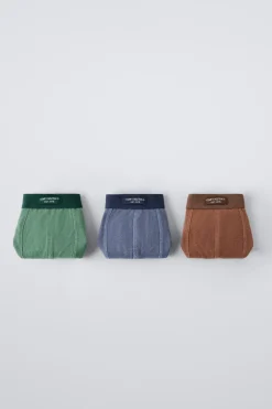 6-14 ANOS/ PACK TRÊS BOXERS RIB ETIQUETA-ZARA Flash Sale