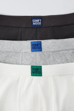 6-14 ANOS/ PACK TRÊS BOXERS RIB COM ETIQUETA-ZARA Best Sale