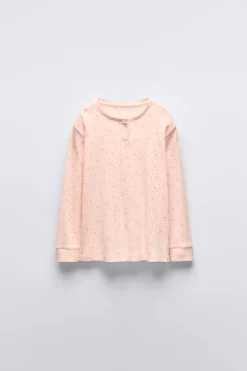 2-6 ANOS/ PIJAMA COM NERVURAS E LAÇOS-ZARA Best Sale