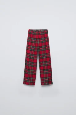 3-6 ANOS/ PIJAMA DE FLANELA AOS QUADRADOS-ZARA Best Sale