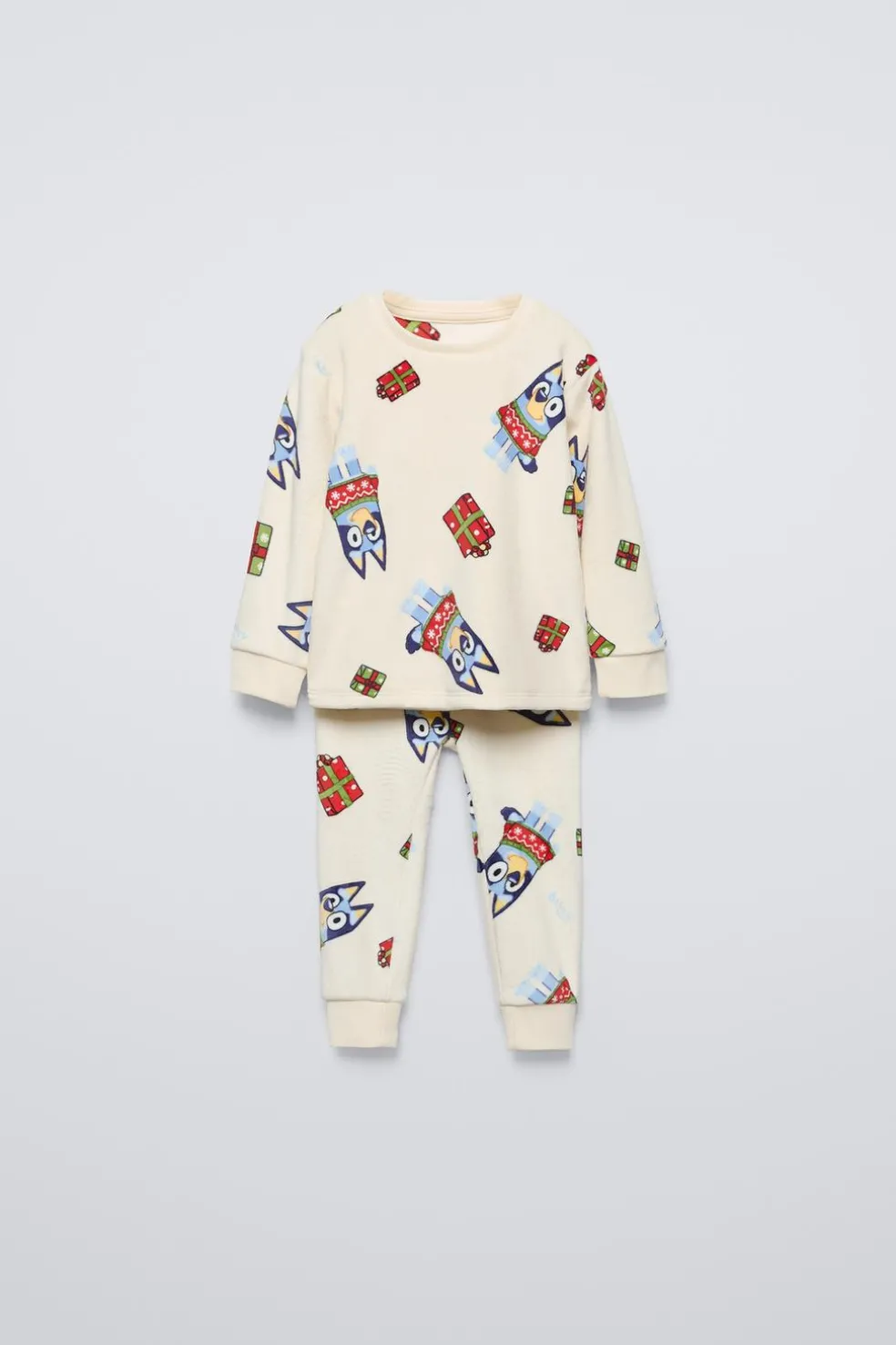 2-6 ANOS/ PIJAMA DE VELUDO BLUEY © LUDO STUDIO-ZARA Flash Sale