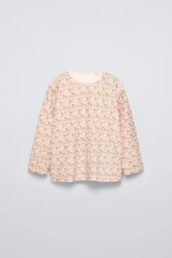 2-6 ANOS/ PIJAMA DE VELUDO COM FLORES-ZARA Best Sale