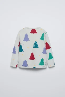 2-6 ANOS/ PIJAMA DE VELUDO COM ÁRVORES-ZARA Clearance