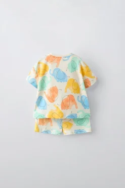 2-6 ANOS/ PIJAMA ELEFANTES-ZARA Outlet