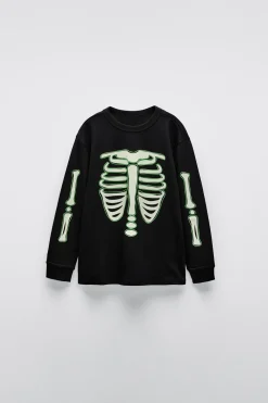 2-6 ANOS/ PIJAMA ESQUELETO GLOW IN THE DARK-ZARA Outlet